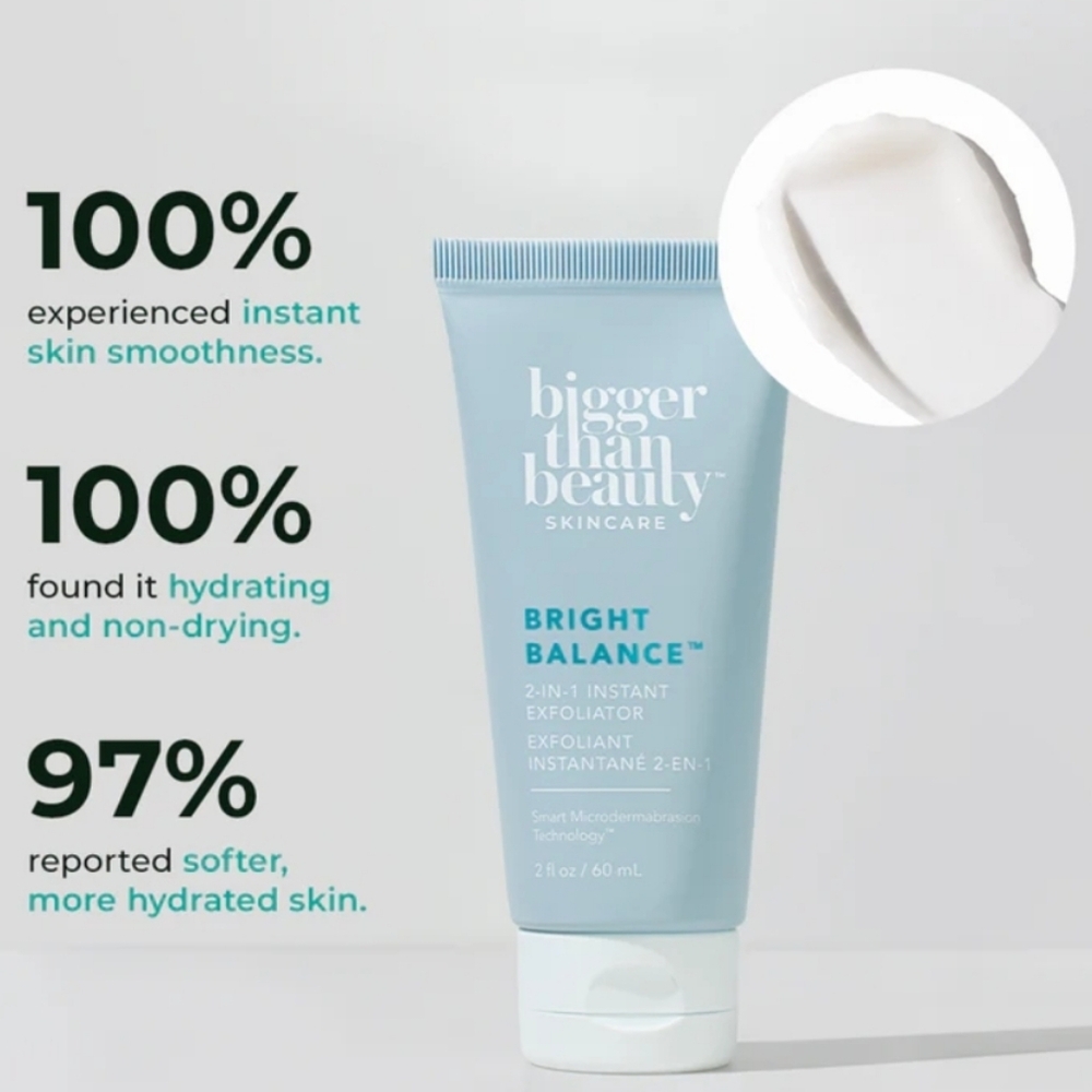 Thrive Bigger Than Beauty Skincare Bright Balance 2-in-1 Instant Exfoliator BNIB